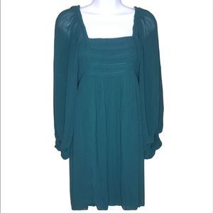 Max Studio Sheer Green Dress | Size Small